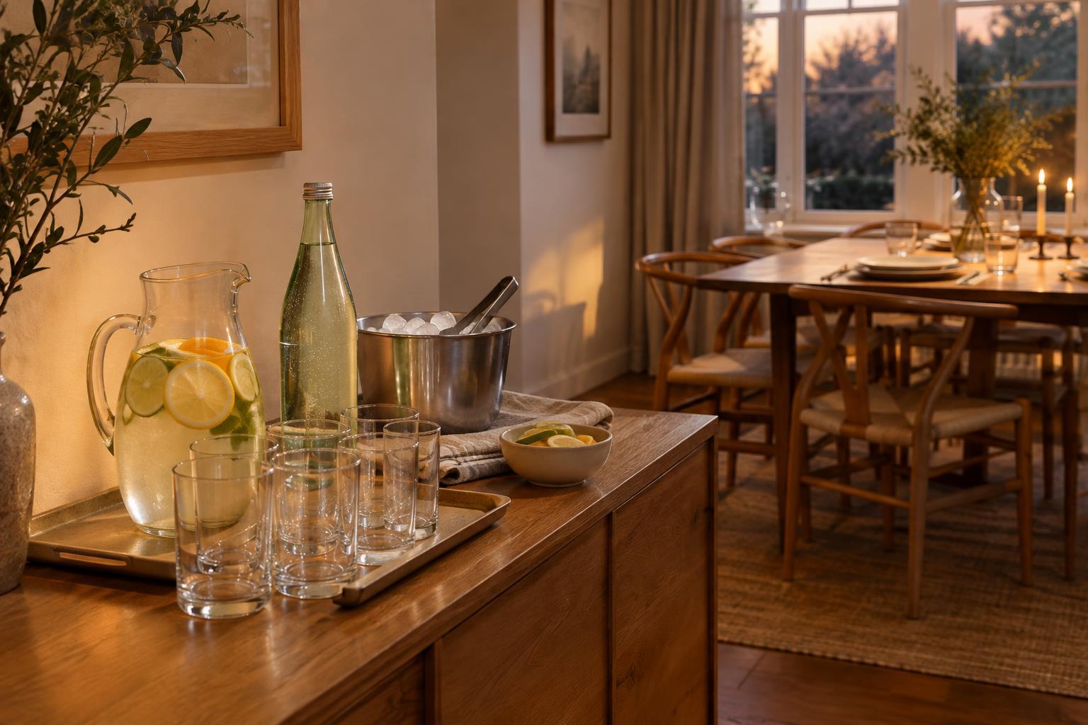 How to Set Up a Self-Serve Drinks Station for Dinner