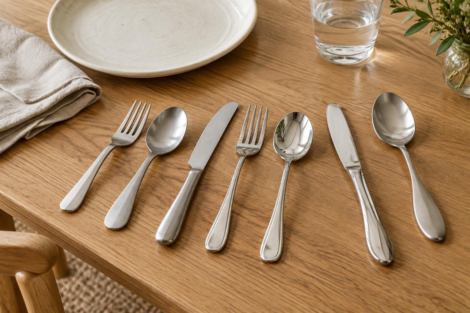 How to Choose Stainless Steel Flatware by Weight, Finish and Feel