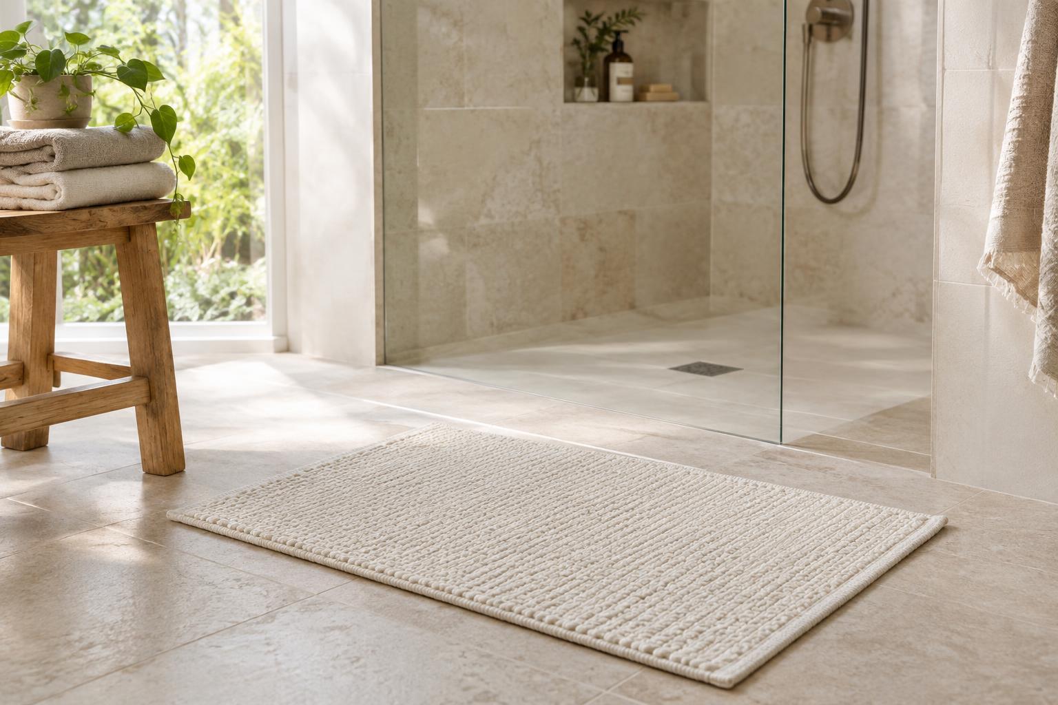 How to Choose a Bath Mat That Stays Put and Dries Well