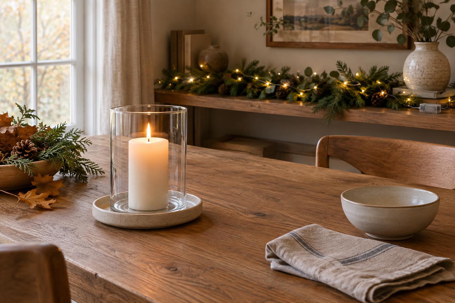 How to Add Candles and Battery Lights to Seasonal Displays Safely