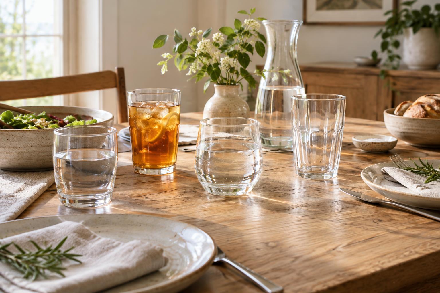 How to Choose Drinking Glasses That Work for Everyday Meals