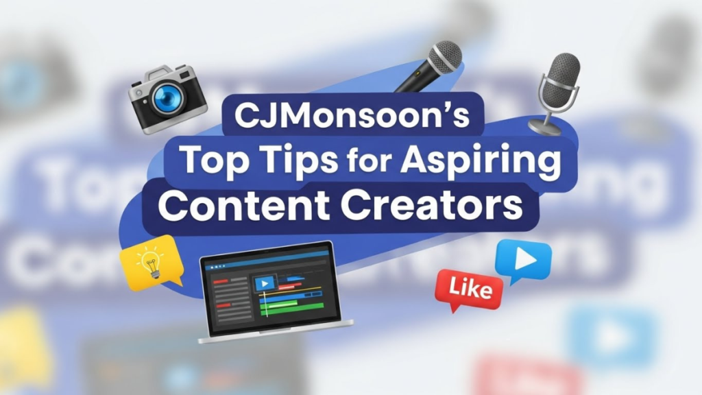CJMonsoon’s Top Tips for Aspiring Content Creators