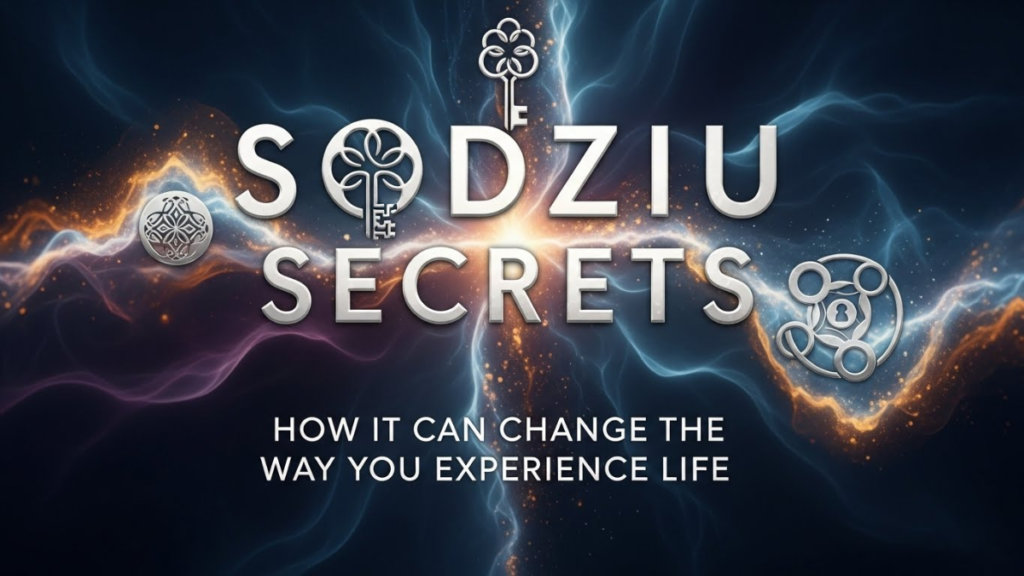 Sodziu Secrets: How It Can Change the Way You Experience Life